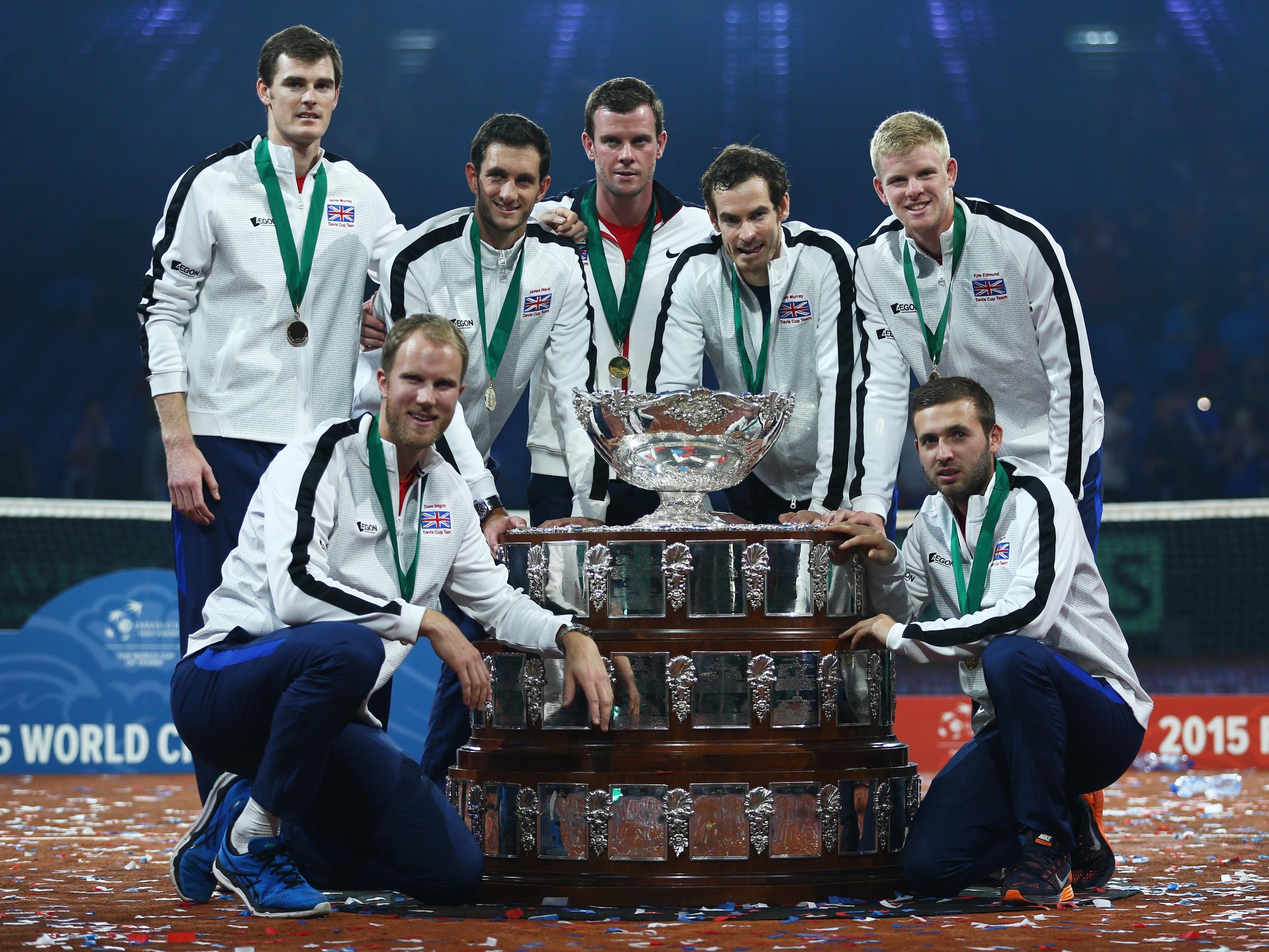 Evans was part of the team that won the Davis Cup in 2015