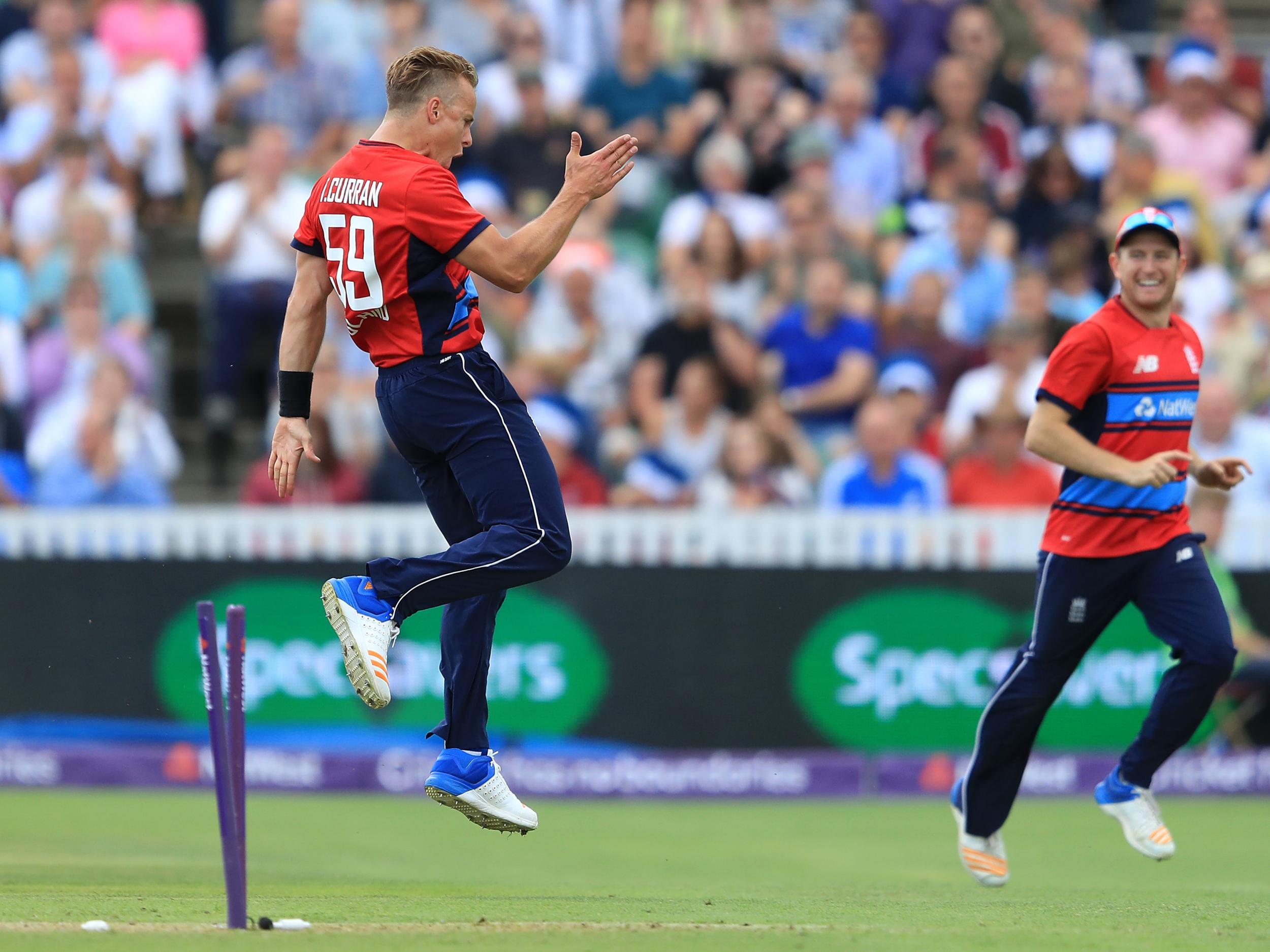 &#13;
Curran made an immediate impact for England &#13;