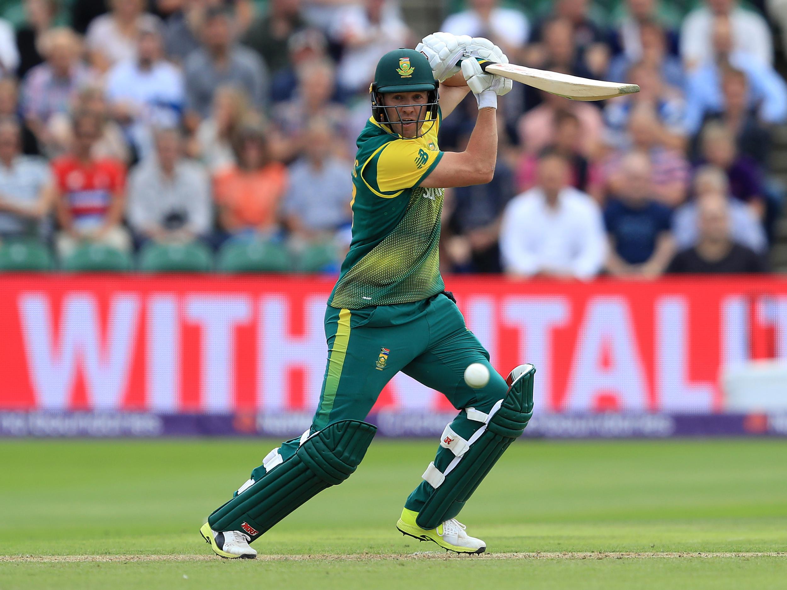 De Villiers was involved in the T20s but won't be here for the Test series (Getty )