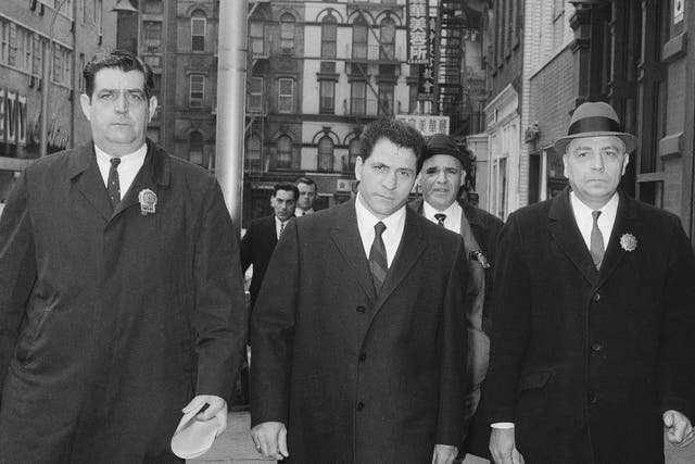 Franzese, center, was given a 50 year prison sentence for robbing a bank in 1967