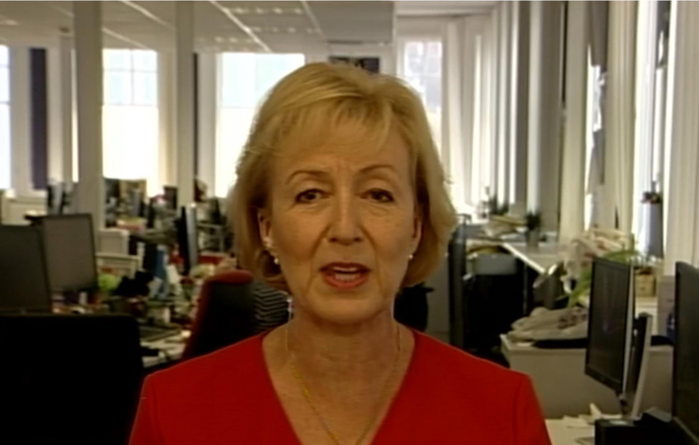 Andrea Leadsom said it would be helpful if broadcasters were willing to be a bit patriotic