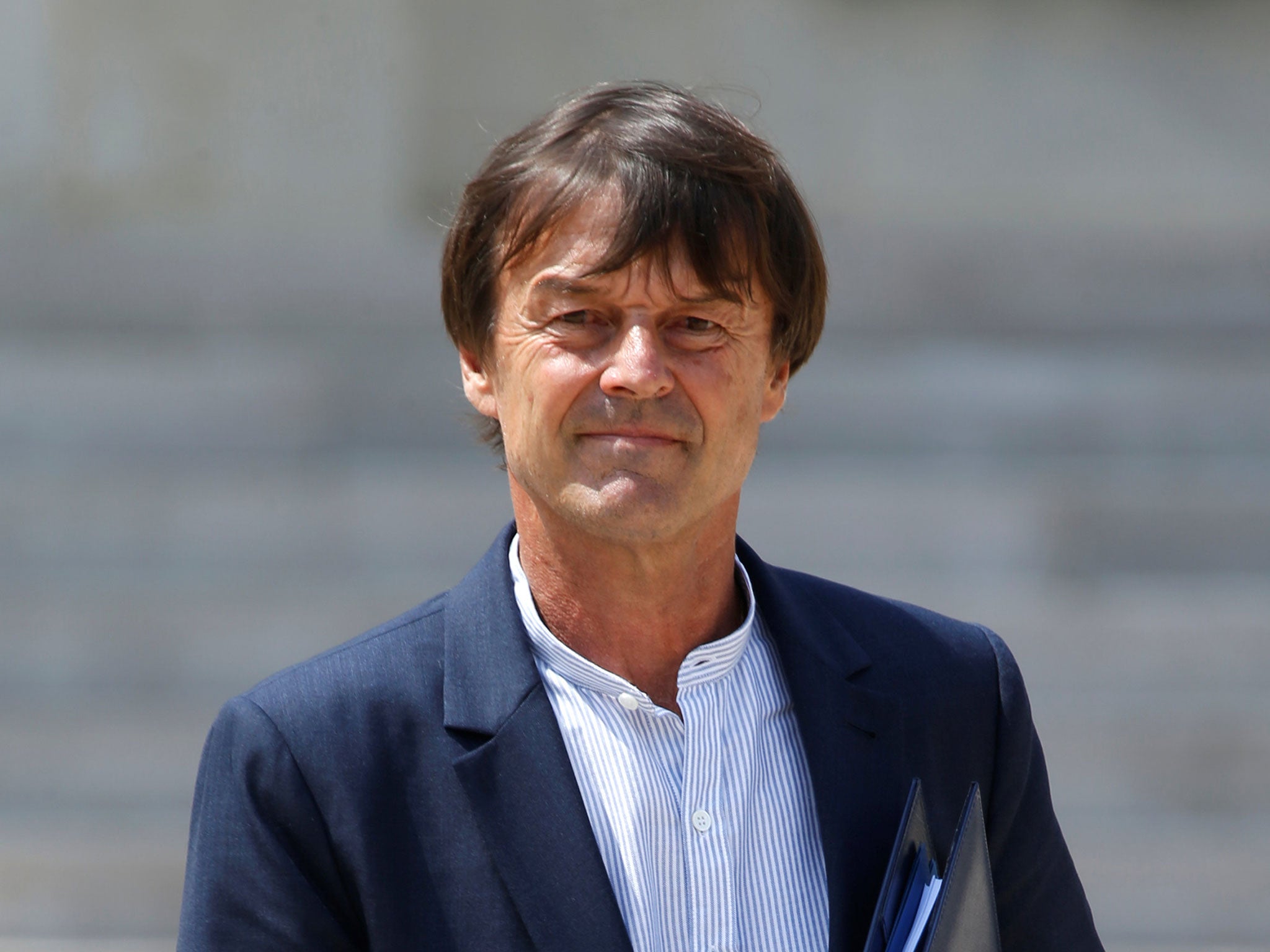 French Minister of Ecological and Social Transition Nicolas Hulot leaves the weekly cabinet meeting at the Elysee Palace in Paris, France, June 22, 2017.