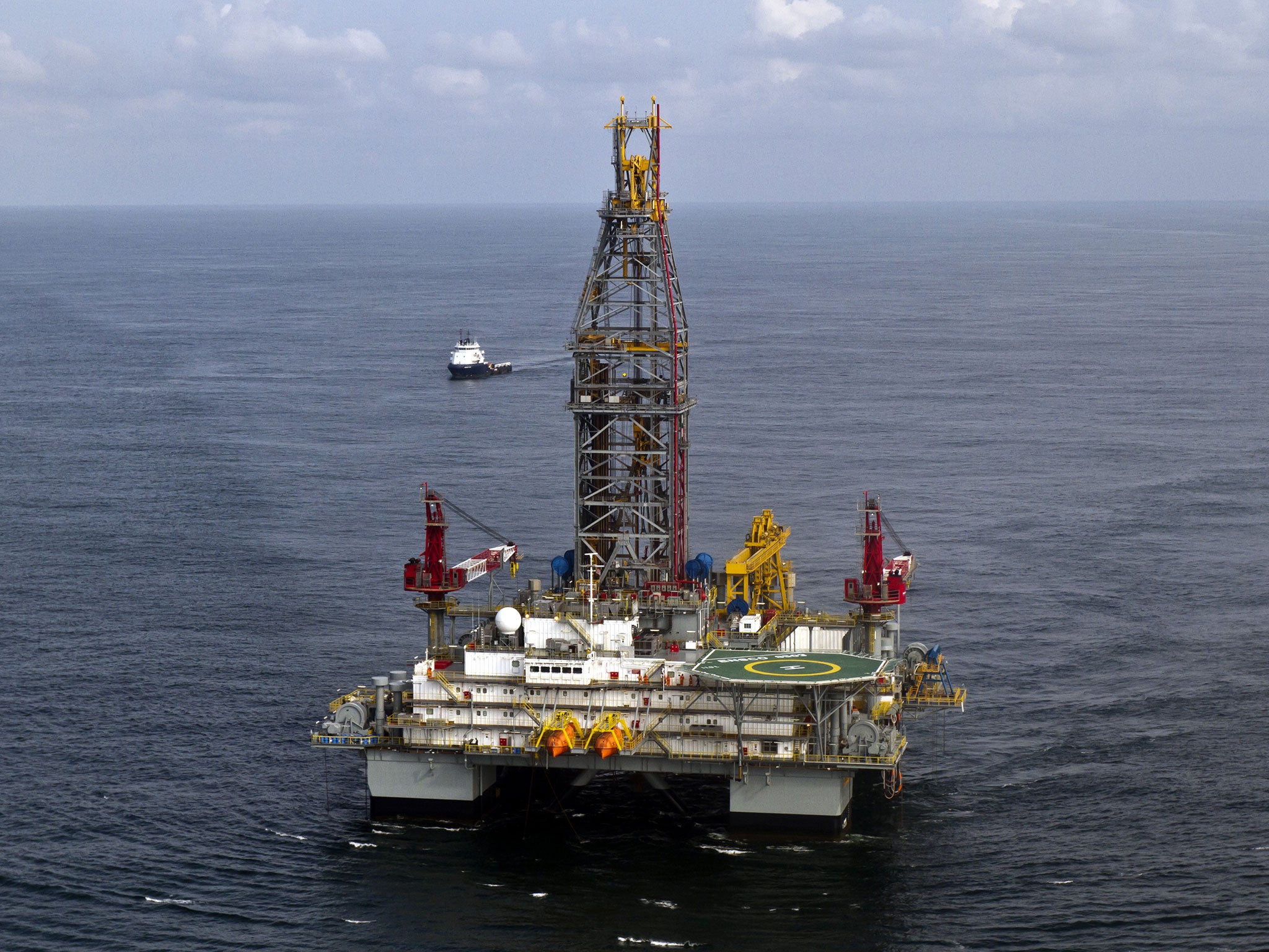 A Tullow Oil company offshore oil platform off the coasts of the French overseas department of Guiana