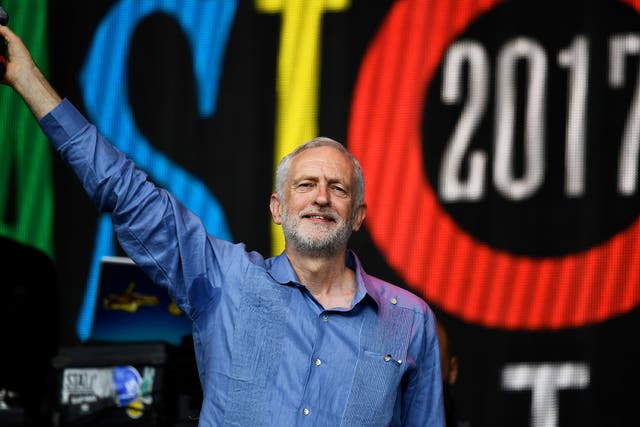Outstanding in his field: Jez gave the pumped-up festival crowd what they wanted
