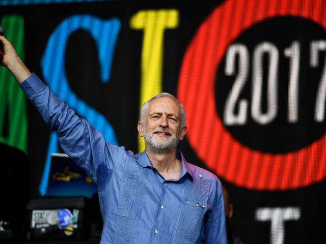 Jeremy Corbyn's debut on the Pyramid Stage at Glastonbury went down well with the audience