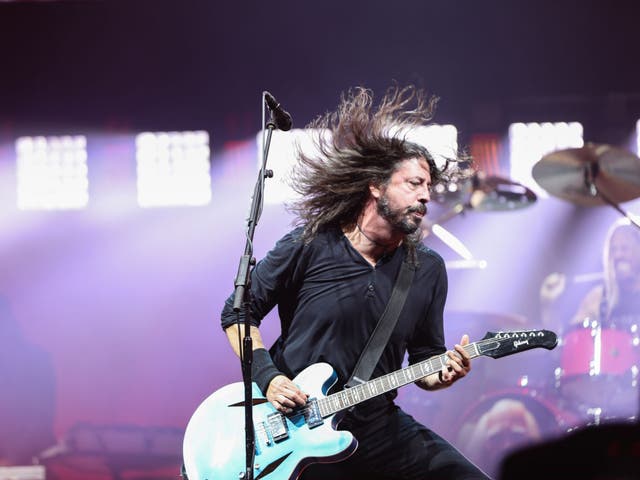 Dave Grohl performs with Foo Fighters