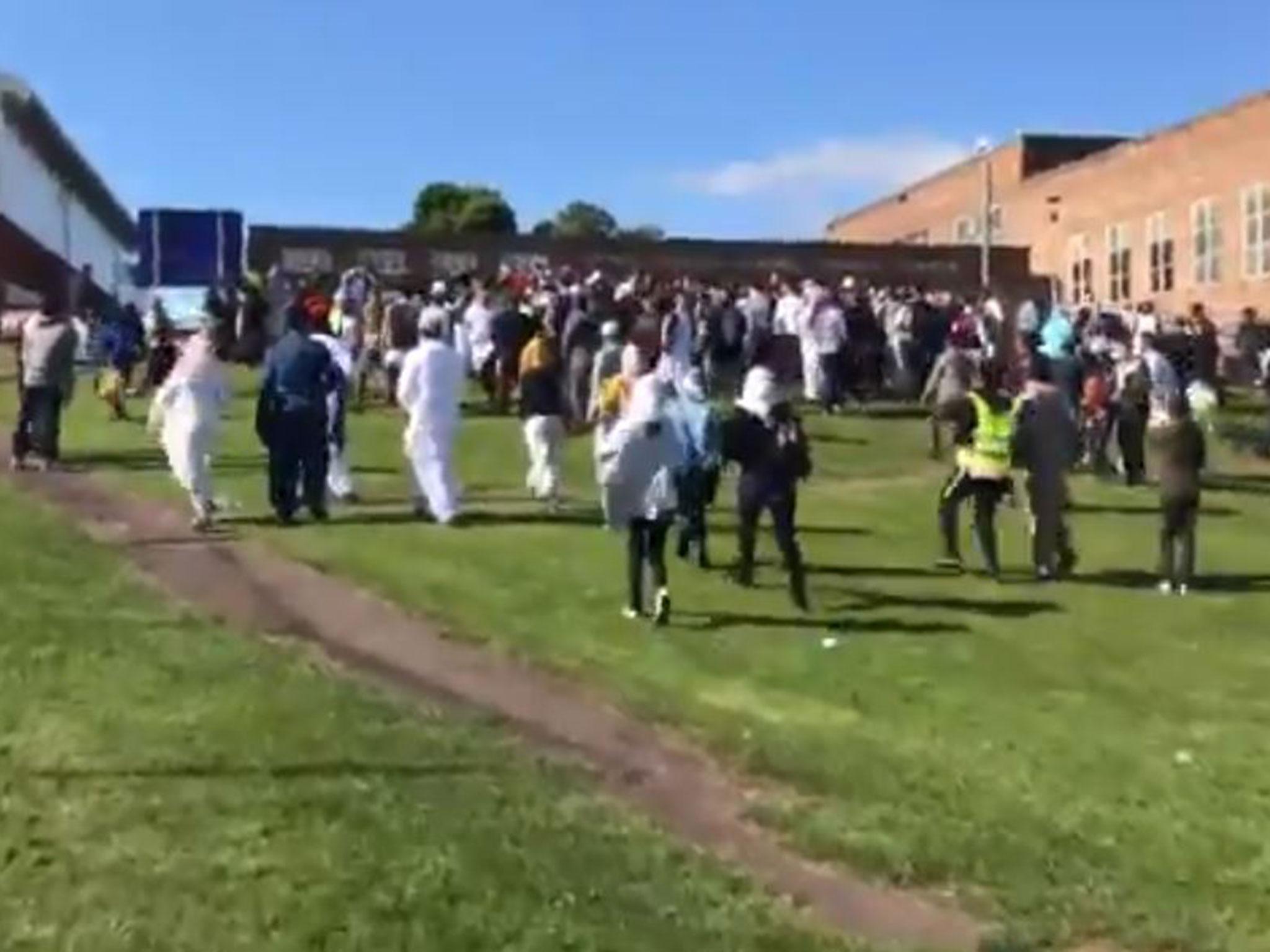 42-year-old woman arrested in connection with the crash and police say it is not terror-related