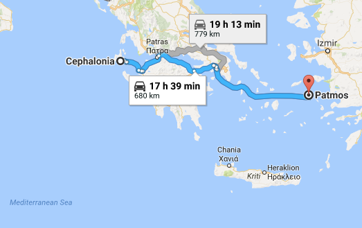 Going places: the journey from Kefalonia to Patmos, as recommended by Google