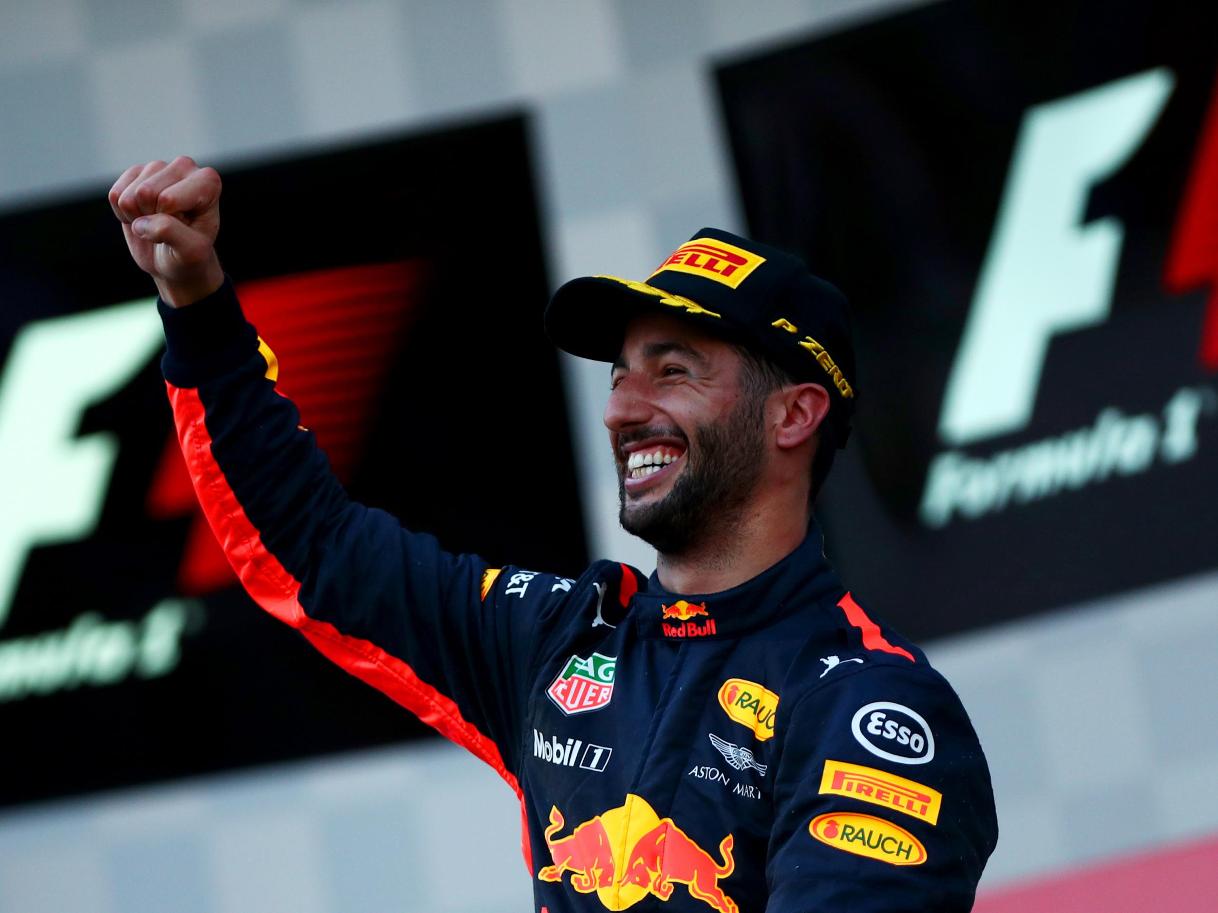 Ricciardo took advantage of Hamilton and Vettel's problems with each other