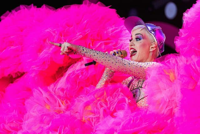 Katy Perry performs on day 3 of the Glastonbury Festival 2017