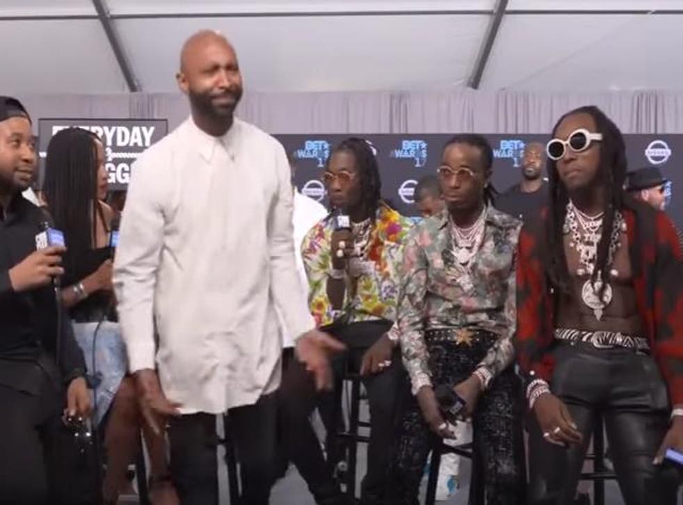 Bet Awards Joe Budden And Migos Have Tense Confrontation Over Bad And Boujee The Independent The Independent Bet Awards Joe Budden And Migos Have Tense Confrontation Over Bad And Boujee The Independent The Independent