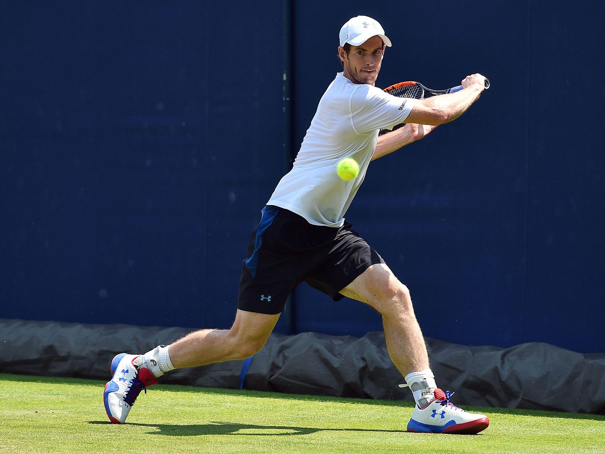 Andy Murray will take on Lucas Pouille on Tuesday in one of two exhibition matches