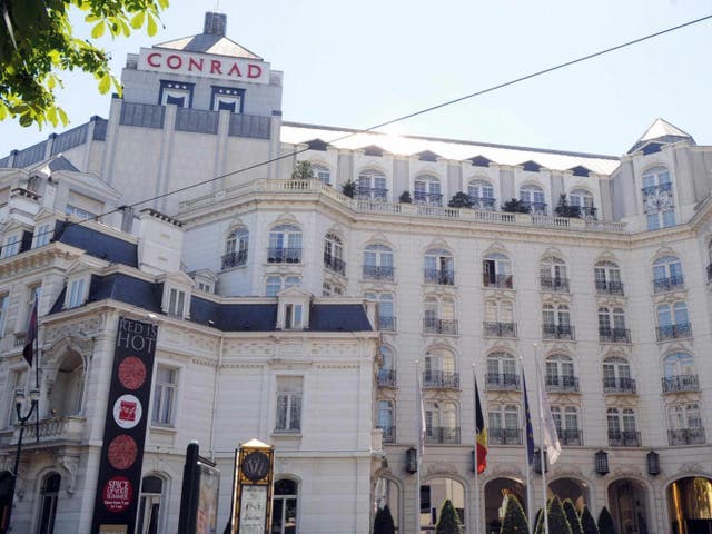 The abuses took place at the luxury Conrad Hotel in Brussels between 2007 - 2008
