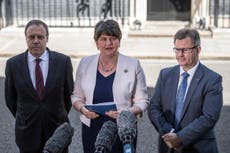 DUP's Arlene Foster warns against Brexit 'blackmail' over Irish border