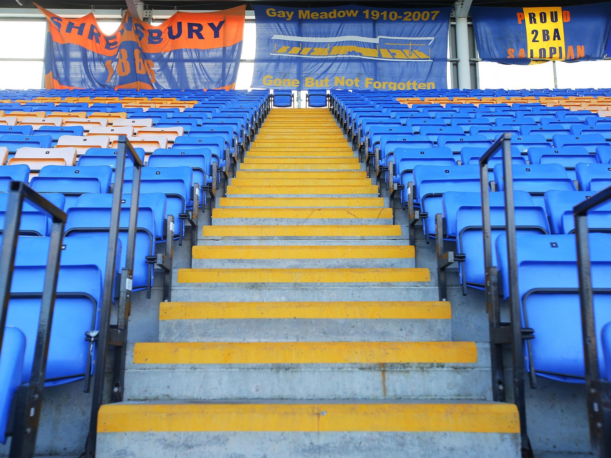 Shrewsbury have applied for a safe standing section