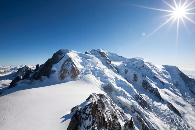 The Mont Blanc massif is a challenging environment