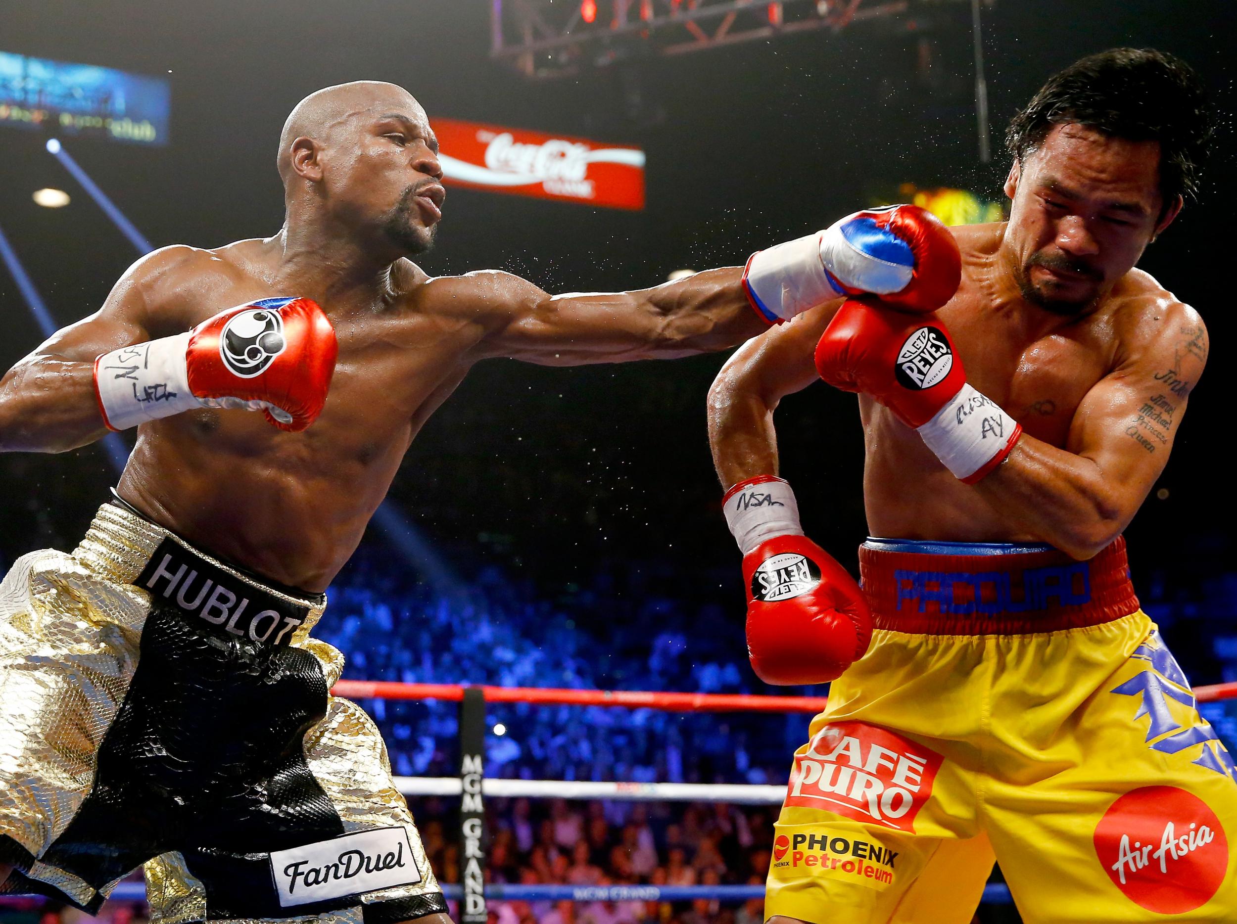 Mayweather got the better of Pacquaio in the 'Fight of the Century'