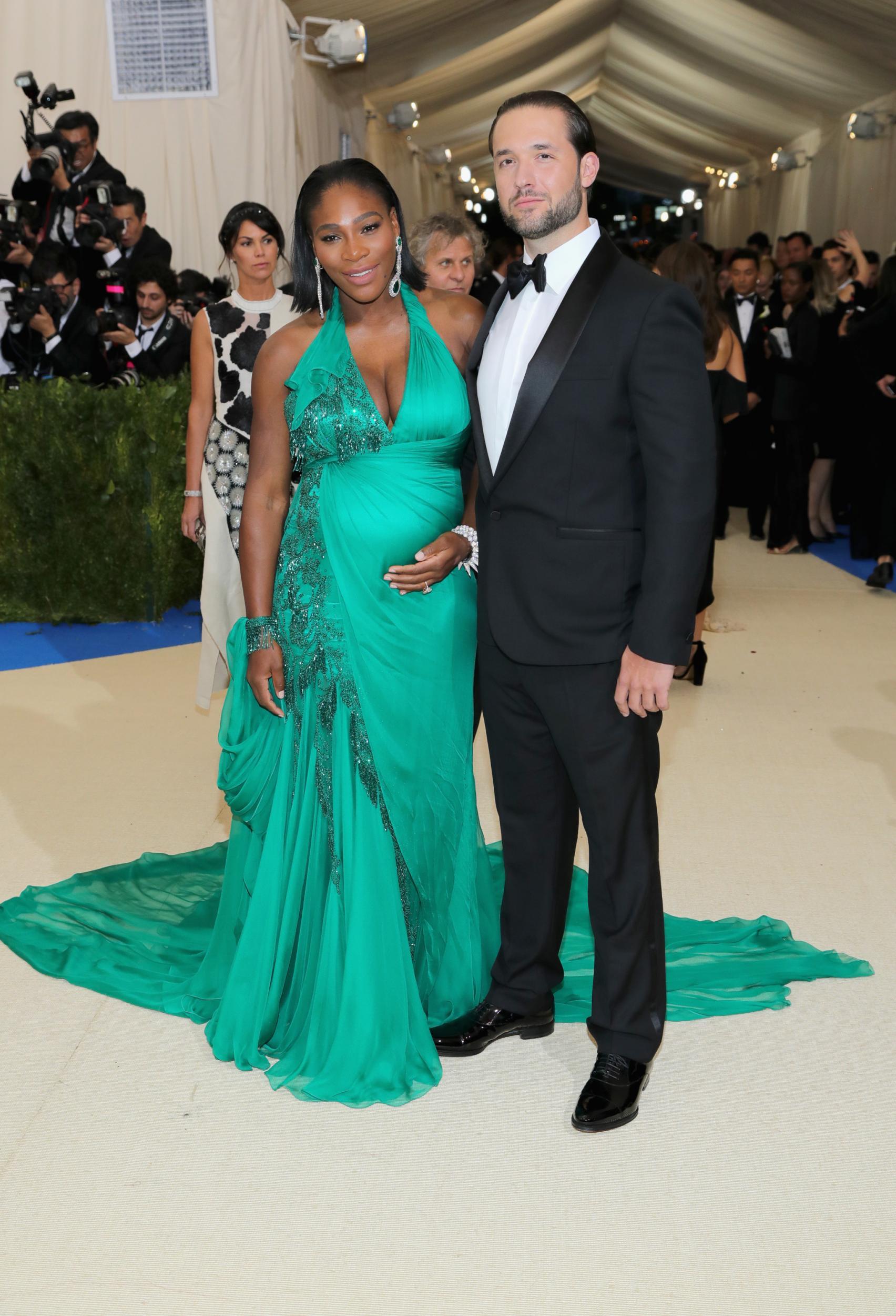 Serena Williams with Alexis Ohanian