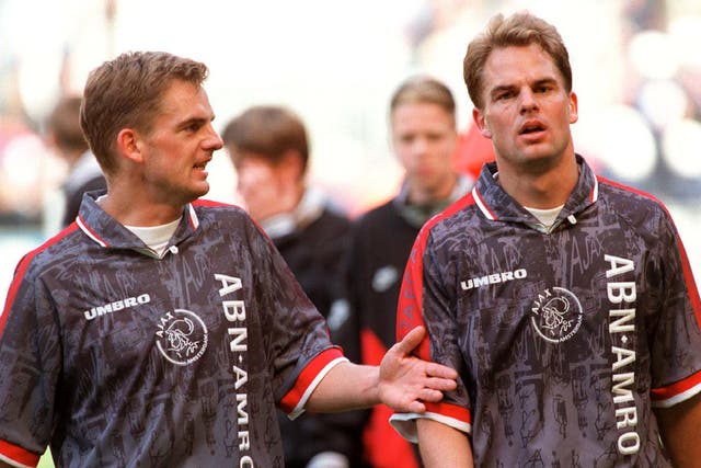 The De Boer brothers played at Ajax and the Netherlands together