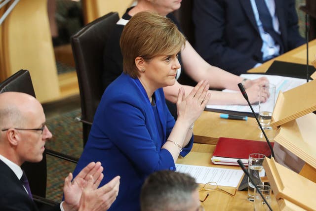 However, the First Minister said she remains committed to giving Scots a choice at the end of the Brexit negotiations