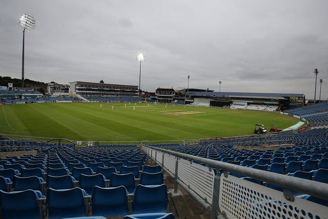 Yorkshire and Surrey's meeting was played under the lights and in front of empty seats