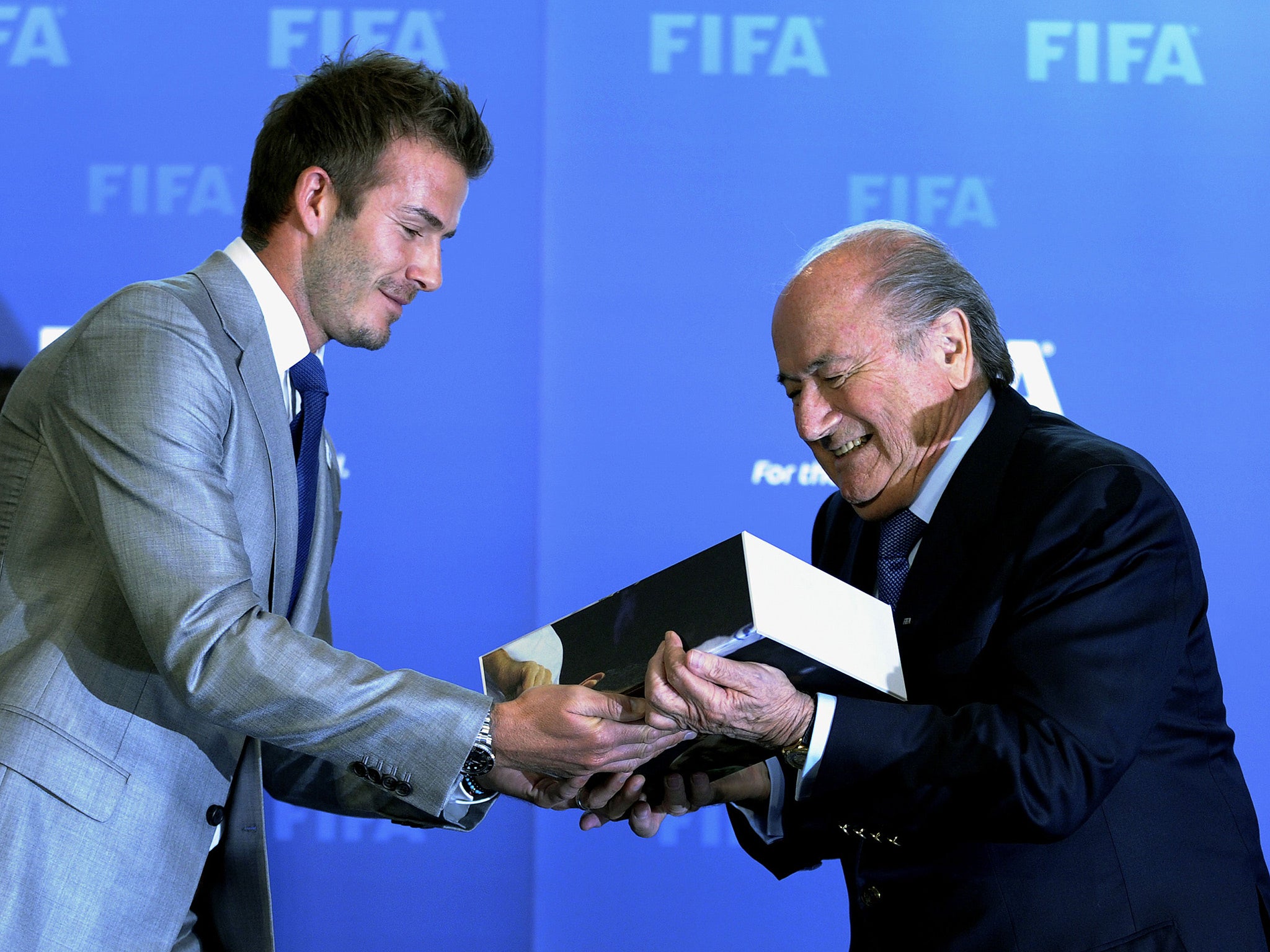 Beckham delivered England's 2018 bid to Blatter