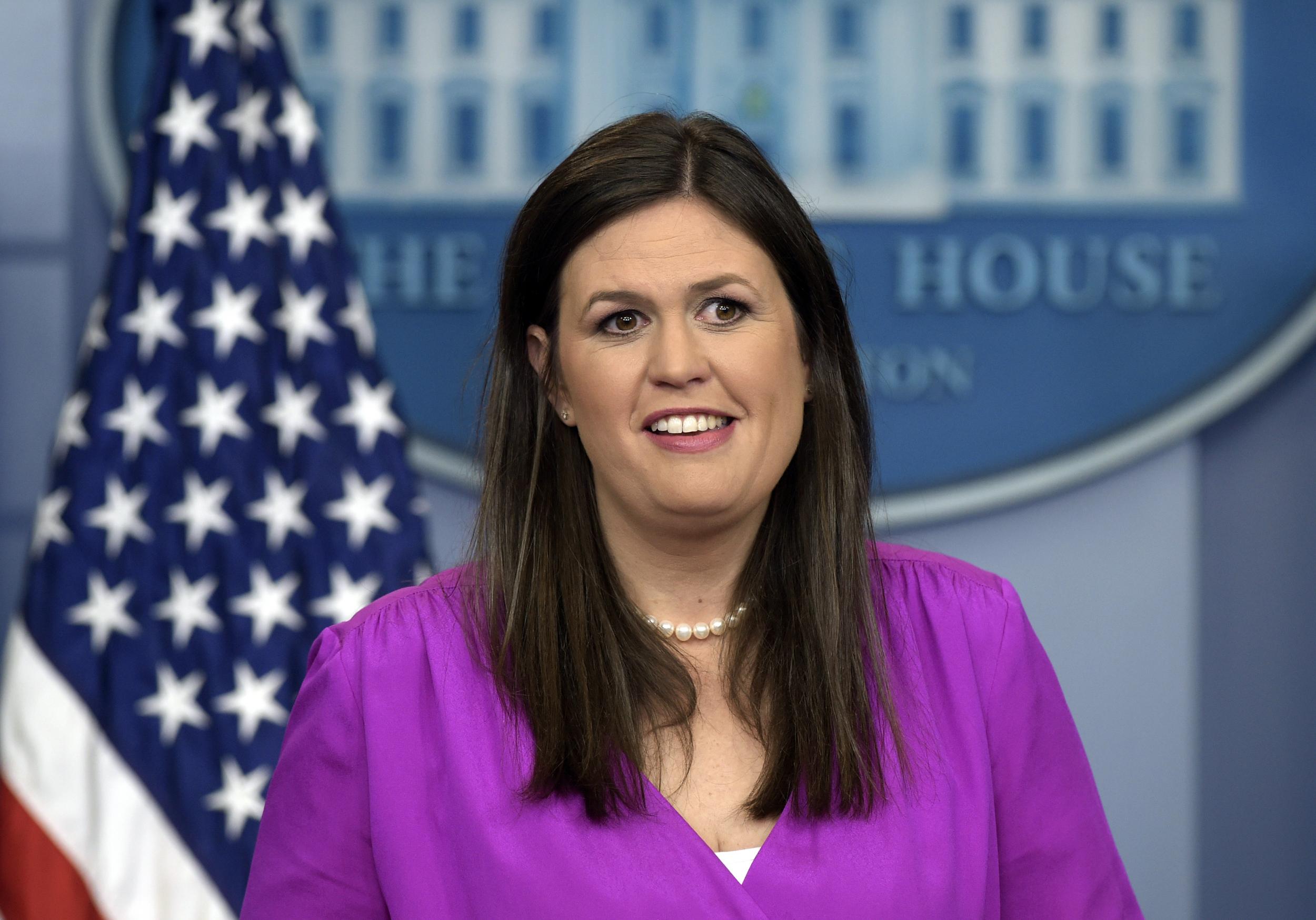 Ms Sanders says she thinks Mr Trump will be easily reelected