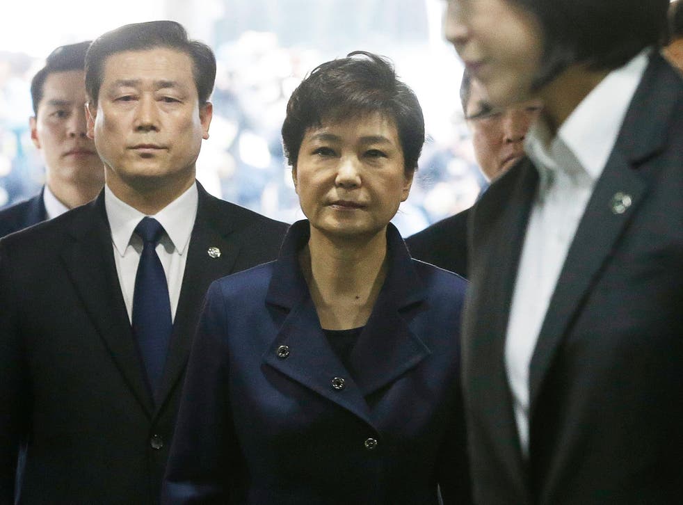 Ms Park was ousted in March over a corruption scandal and is in detention in South Korea while on trial