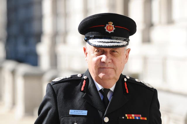Sir Ken Knight during his time as Chief Fire and Rescue Advisor