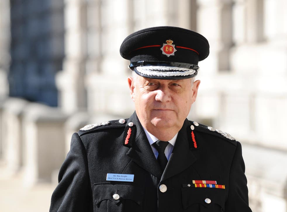 Sir Ken Knight during his time as Chief Fire and Rescue Advisor