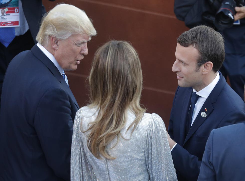 Mr Trump accepted the invitation even though he's had a rocky relationship with Mr Macron