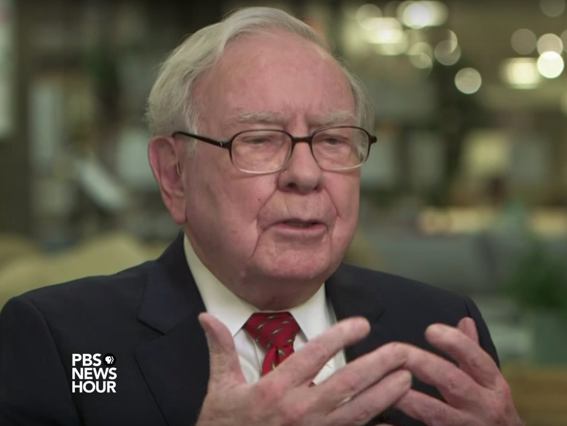 'We have a lot of businesses... I don’t think any of them are non-competitive in the world because of the corporate tax rate,' Mr Buffett said
