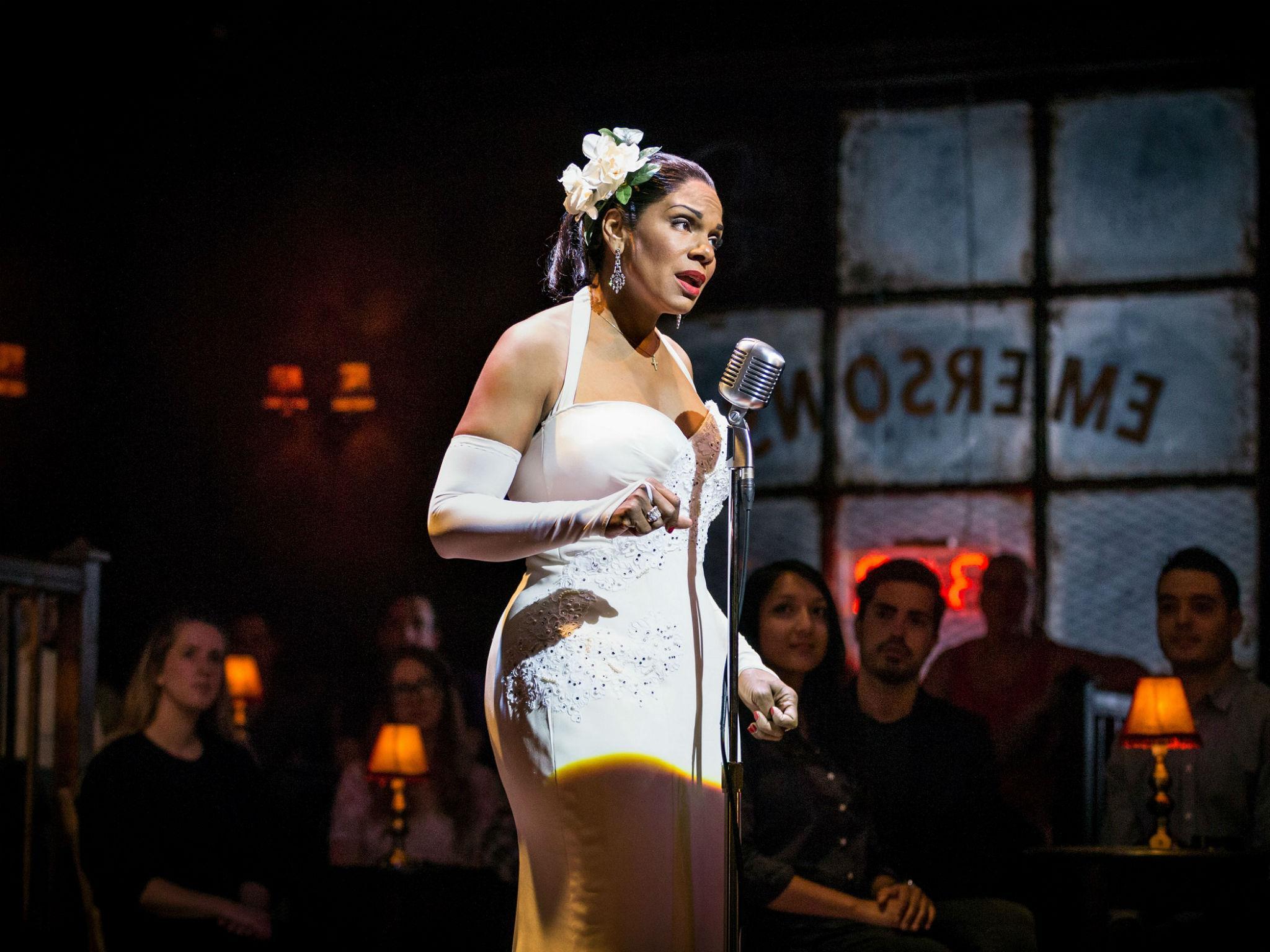 Audra McDonald as Billie Holiday in 'Lady Day at Emerson's Bar and Grill' at Wyndham's Theatre