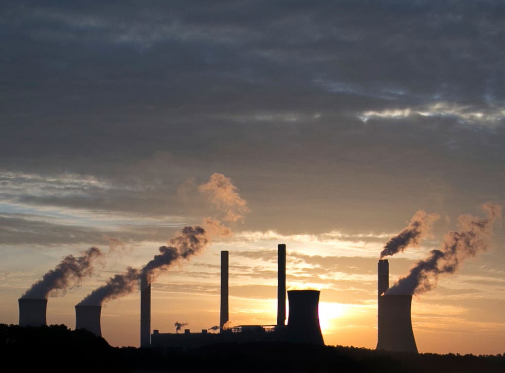 The coal-fired Plant Scherer, one of America's top carbon dioxide emitters