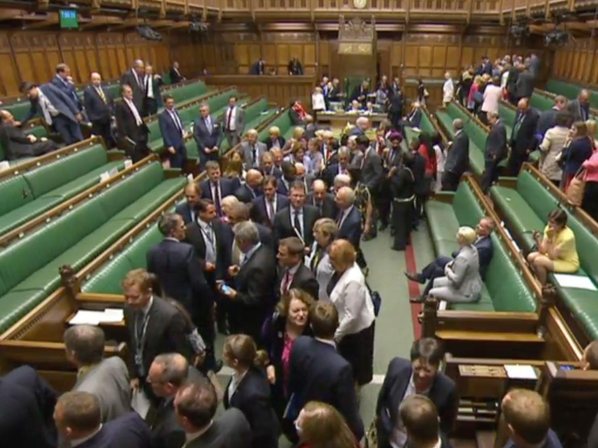 MPs voted down the motion to end the cuts and pay restraint by 323 votes to 309