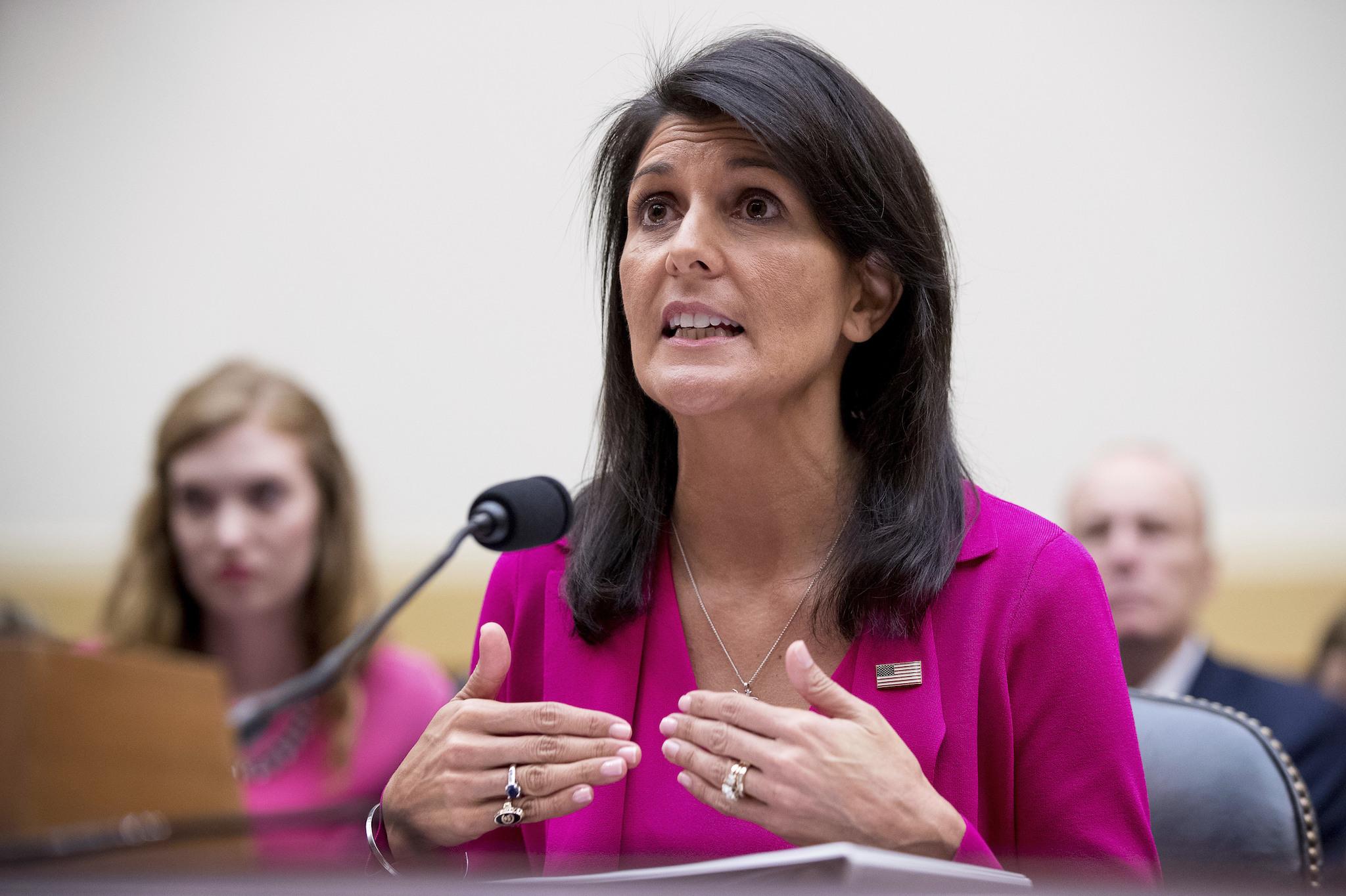 nikki haley and computers at work