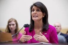 Haley says she hasn't disussed Russia's election meddling with Trump