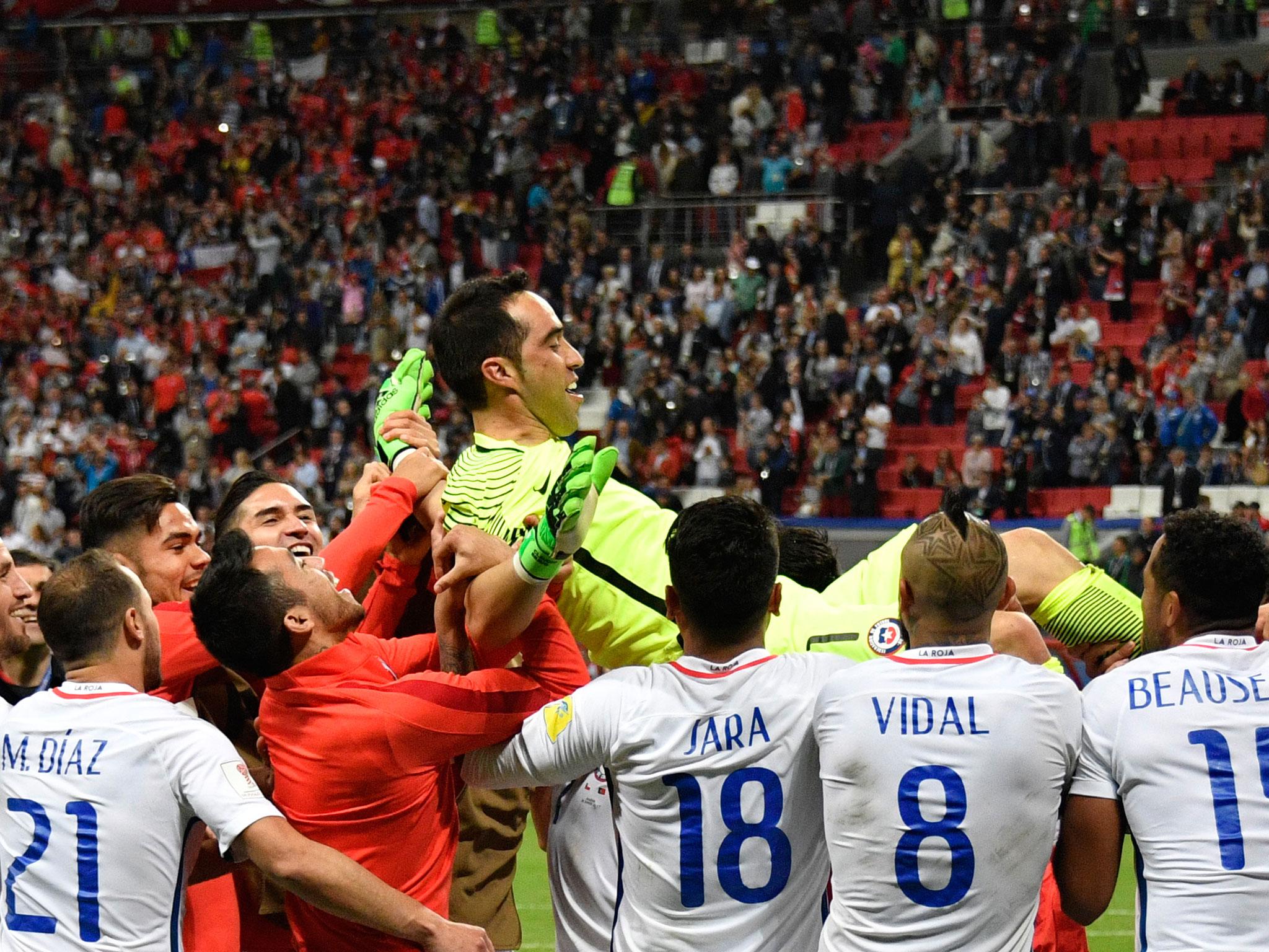 &#13;
Bravo was Chile's hero against Portugal &#13;