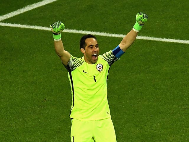 Claudio Bravo was the hero as Chile beat Portugal in a penalty shootout to make the final