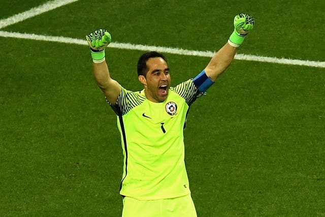Claudio Bravo was the hero as Chile beat Portugal in a penalty shootout to make the final