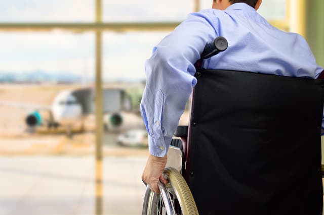 Airline offered no way of boarding the plane for disabled passengers