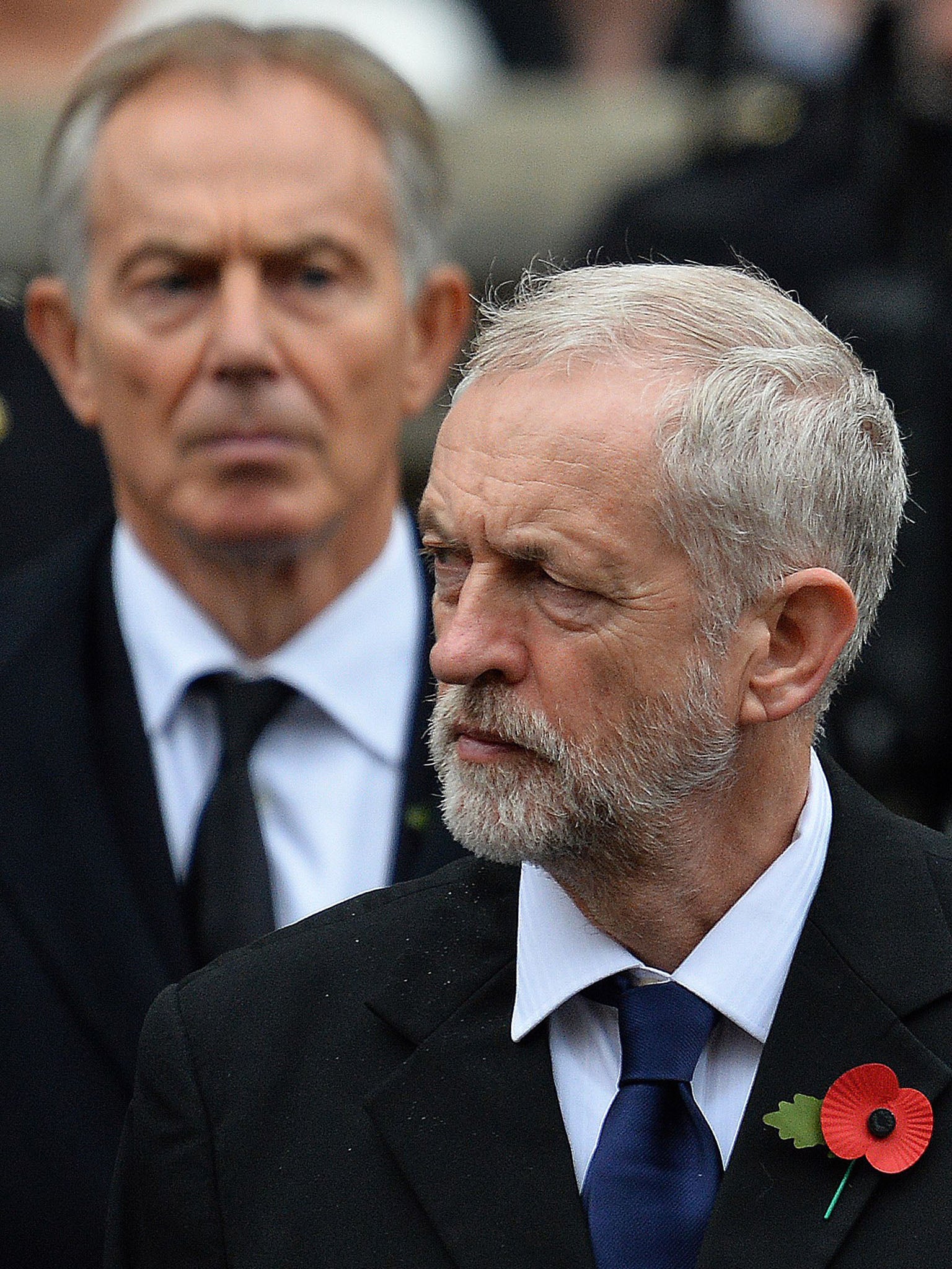 In the two decades between Blair and Corbyn contesting their first general election, there has been only a marginal drop in police numbers (AFP/Getty)