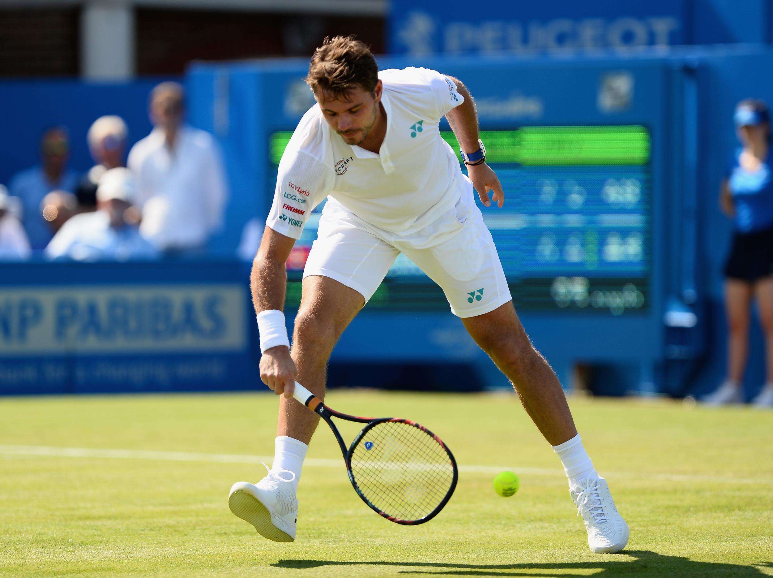 &#13;
Wawrinka's appearance at Queen's did not go according to plan &#13;