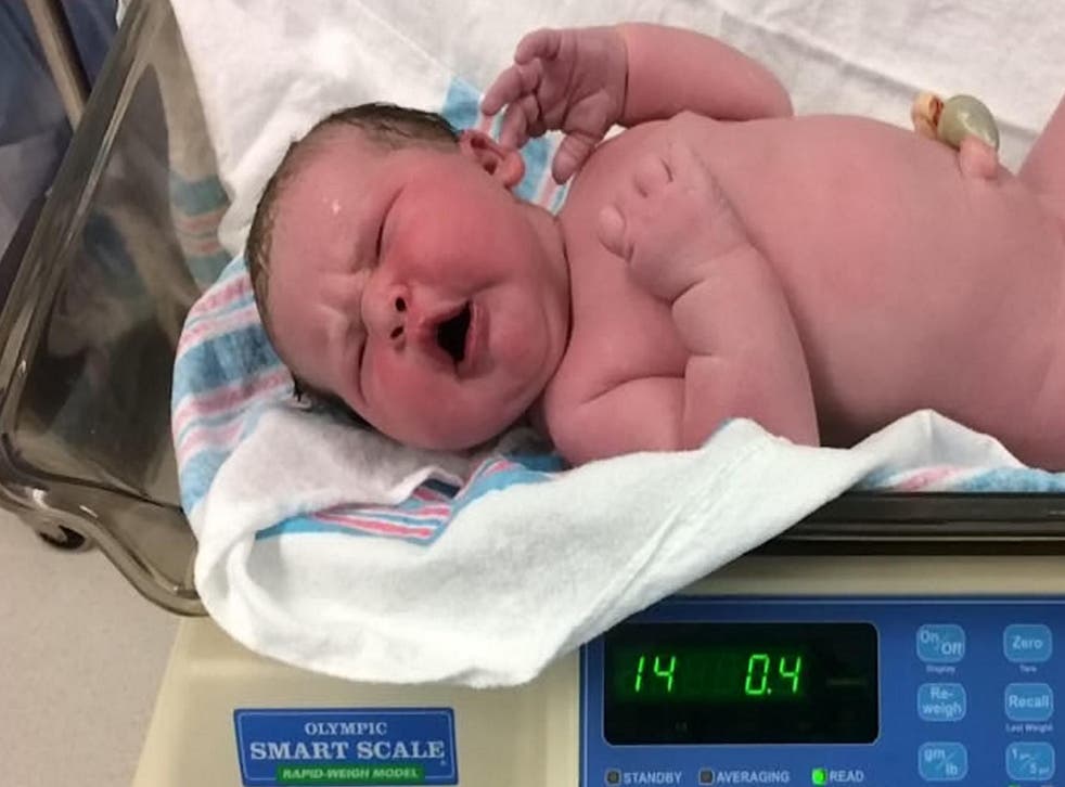 Woman gives birth to fourteen pound baby at US hospital - heaviest in 30 years | The Independent | The Independent
