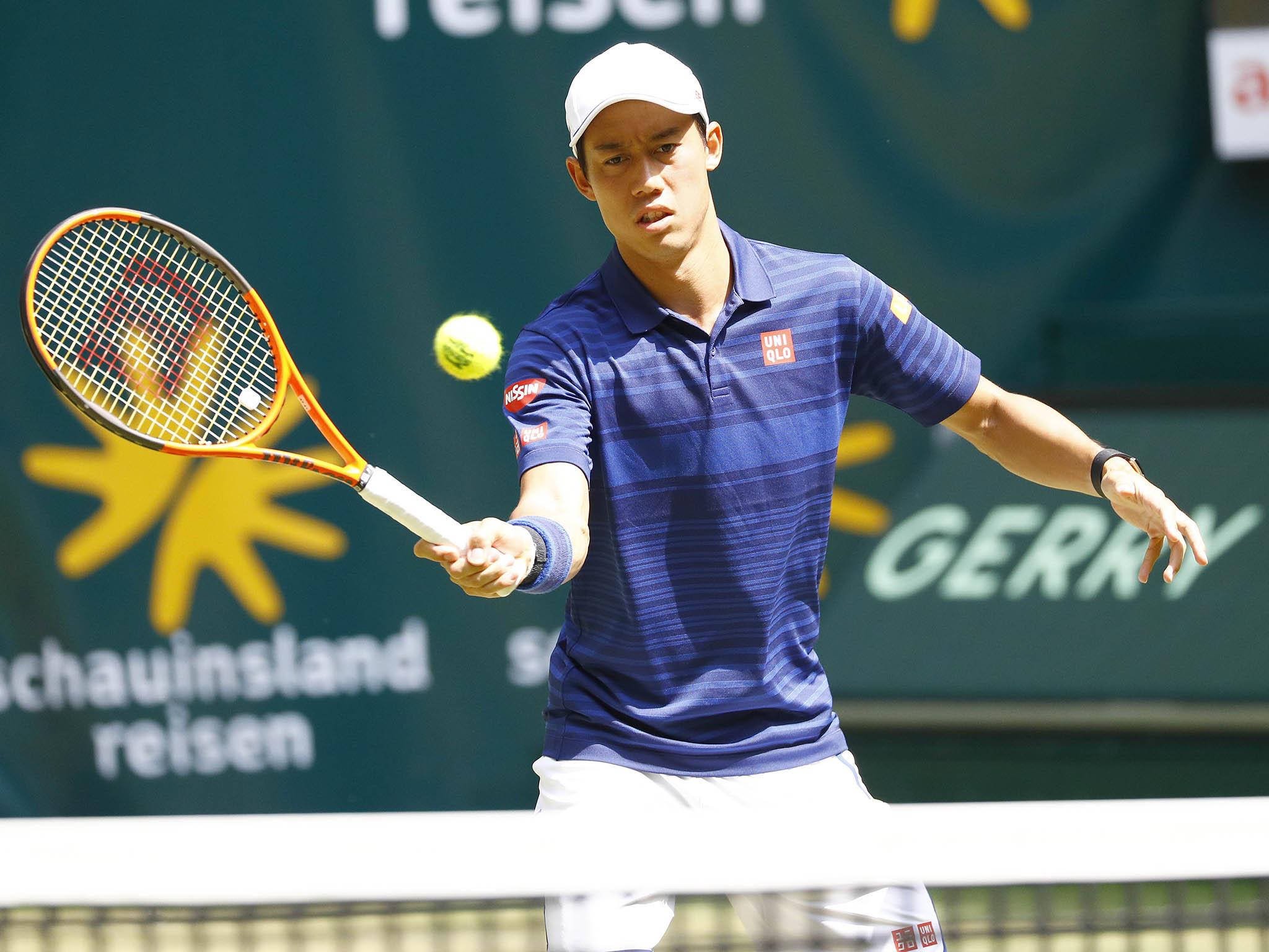 &#13;
Nishikori is a master of the drop shot &#13;