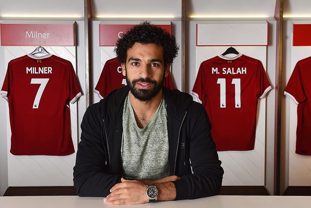 Mohamed Salah joined Liverpool from Roma in a £34.3m deal last week