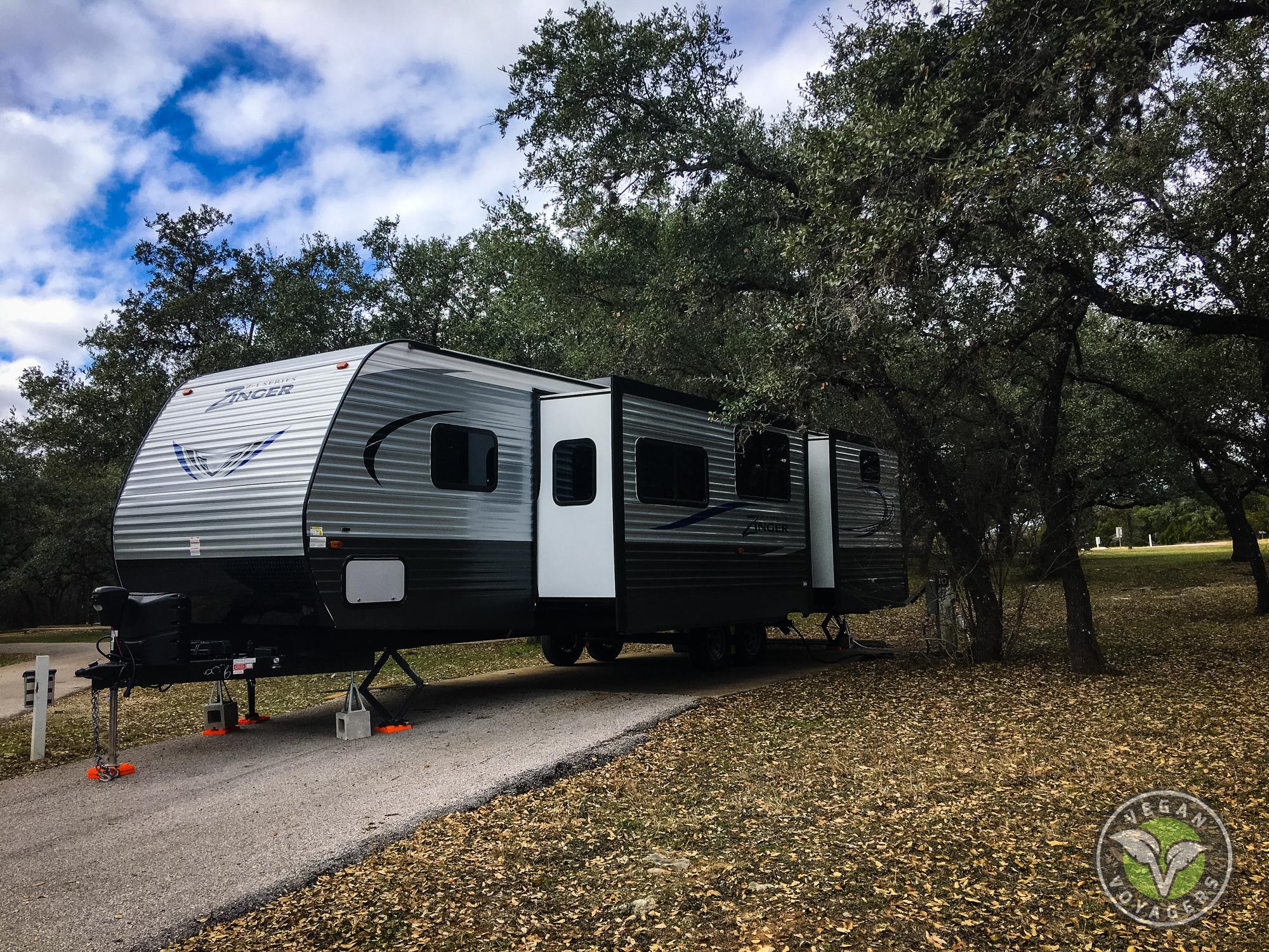 Aaron and Hayden have been living in this trailer since November 2016