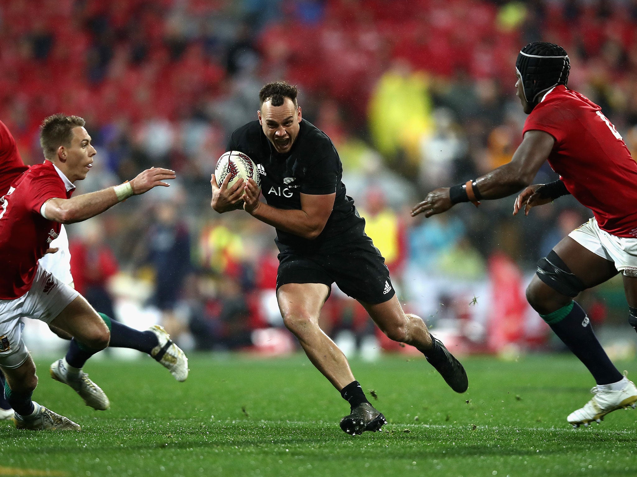 Israel Dagg was put under pressure from the high ball