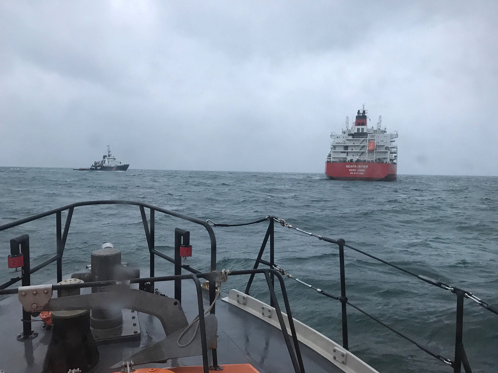FILE: It is the second collision incident in the Channel in a month, after a Seafrontier oil tanker was involved in an incident off Ramsgate