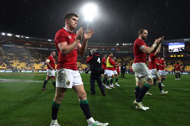 Owen Farrell kicked the winning penalty for the Lions